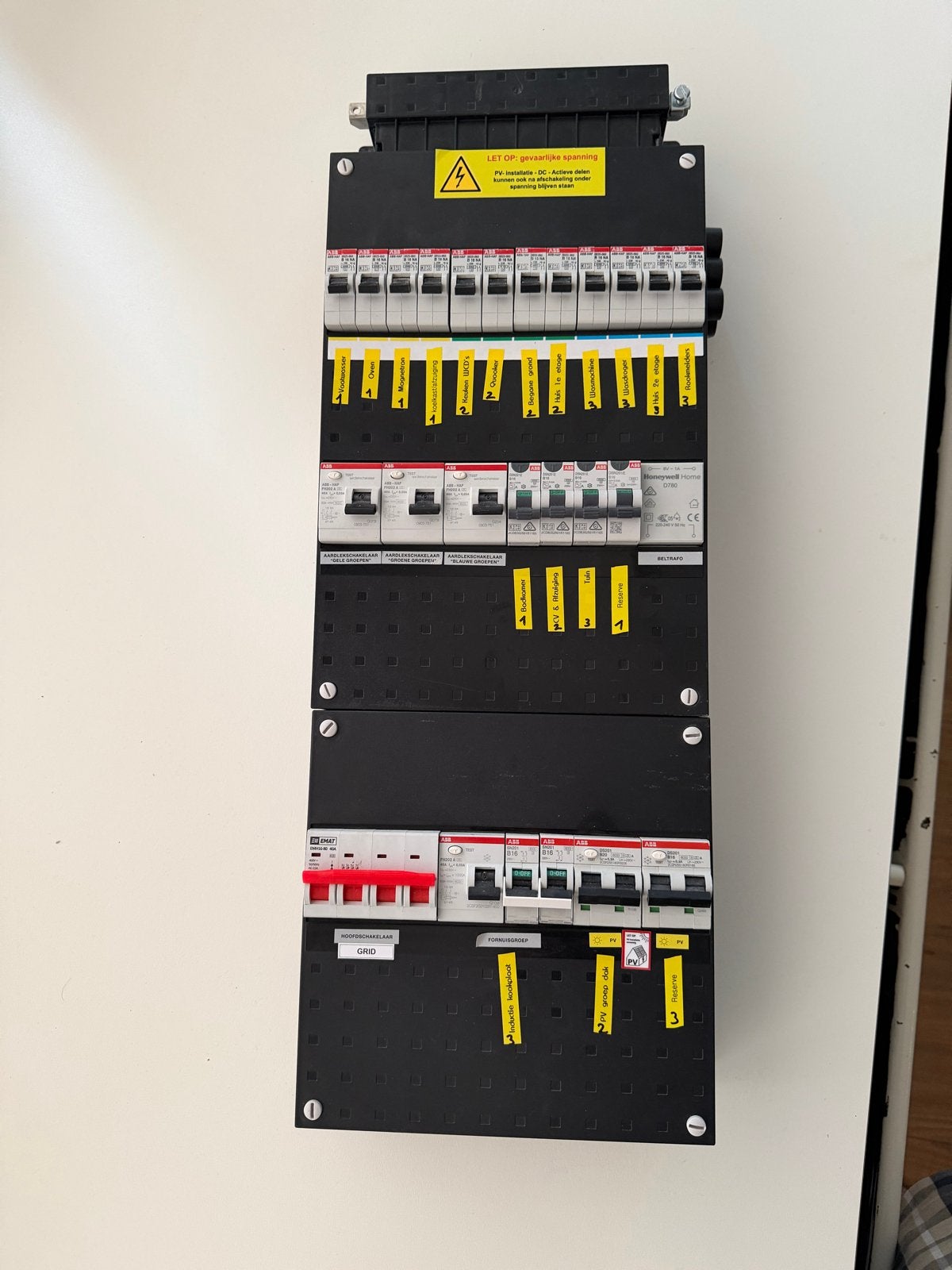 ABB Groepenkast met Aardlekschakelaars en Automaten, Ophalen of Verzenden, Zo goed als nieuw, ABB, Groepenkast