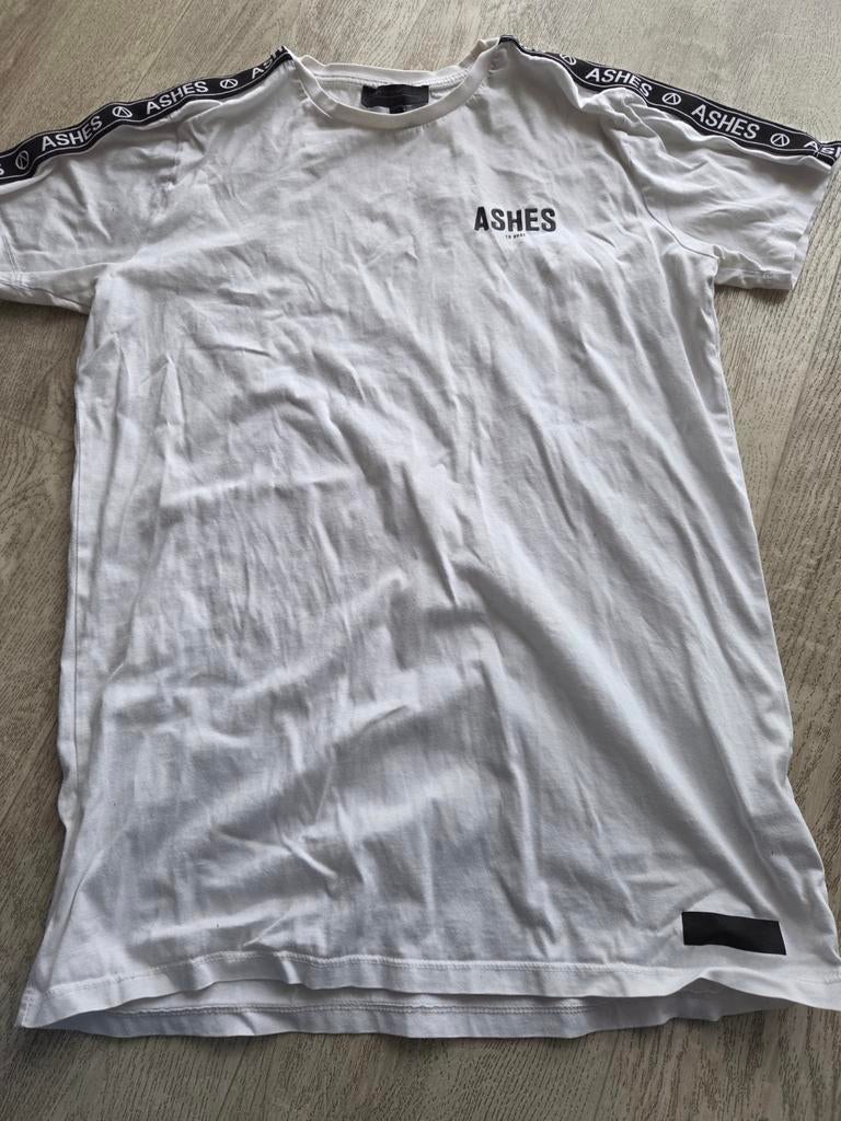 Ashes to dust shirt maat M, Ophalen of Verzenden, Zo goed als nieuw, Maat 46 (S) of kleiner, Wit
