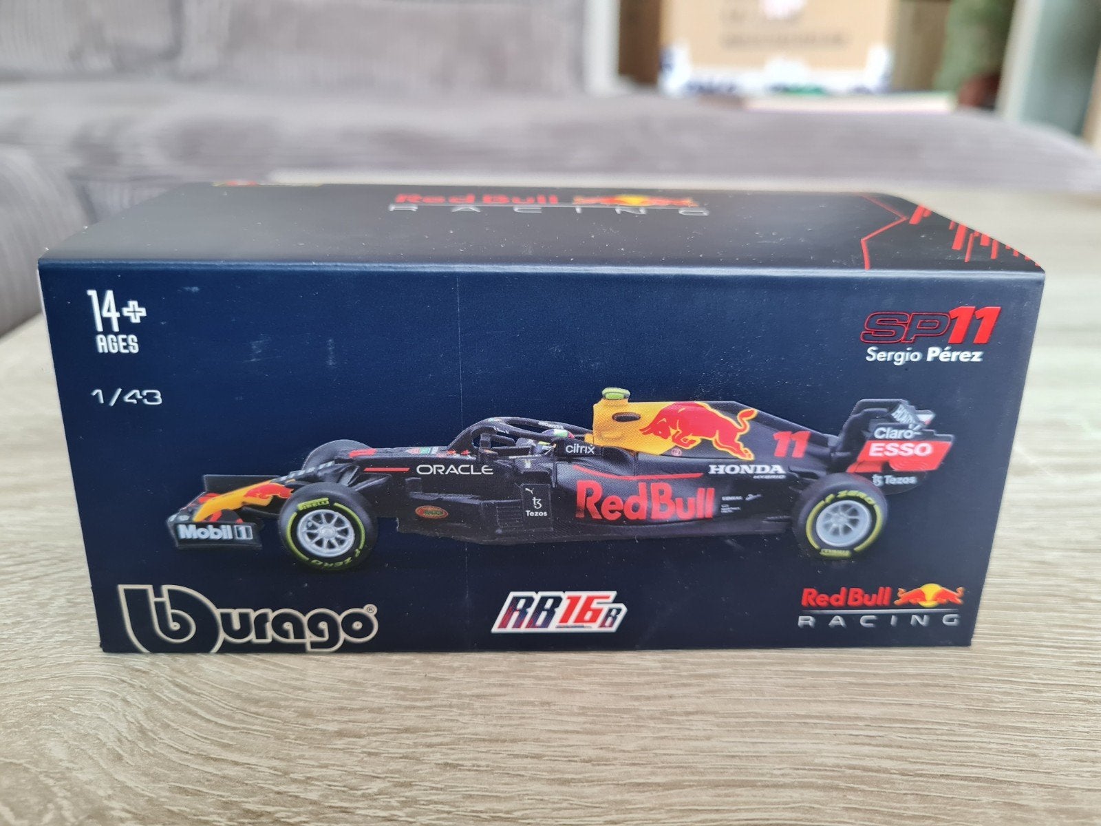 Sergio Perez Red Bull RB16B #11 F1 2021 1:43 (Bburago), Ophalen of Verzenden, Nieuw, Auto