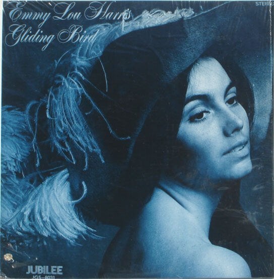 LP Emmylou Harris - Gliding bird (DJ-copy), Ophalen, Gebruikt, 12 inch