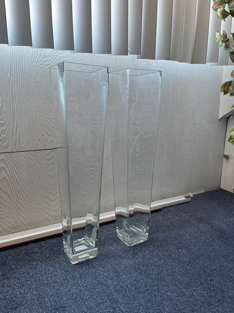 Glazen Vazen, Huis en Inrichting, Woonaccessoires | Vazen, Overige kleuren, 50 tot 75 cm, Ophalen of Verzenden, Glas