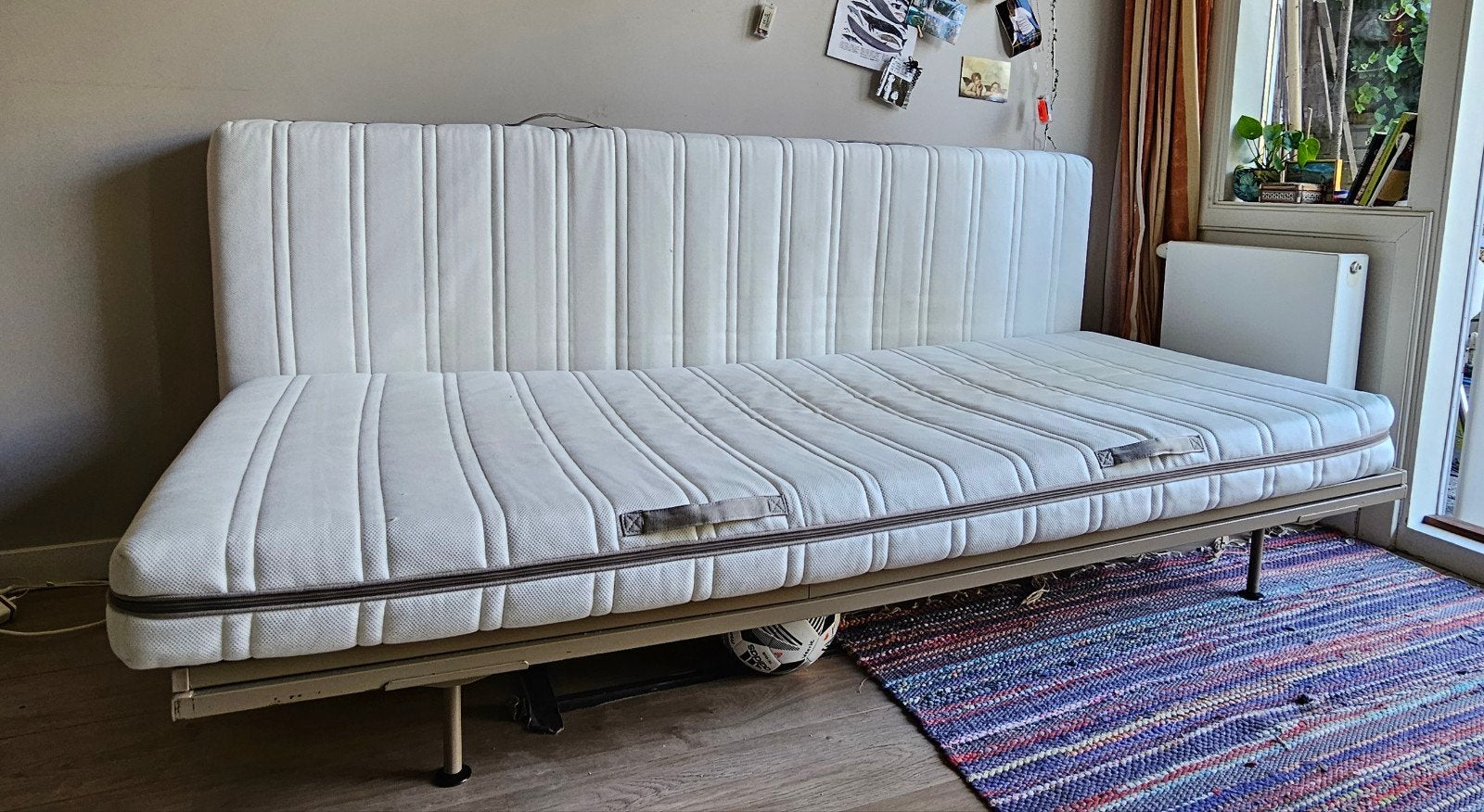 Twee IKEA MALVIK matrassen 90x200, hoezen gewassen, Ophalen, Overige materialen, Gebruikt, 90 cm
