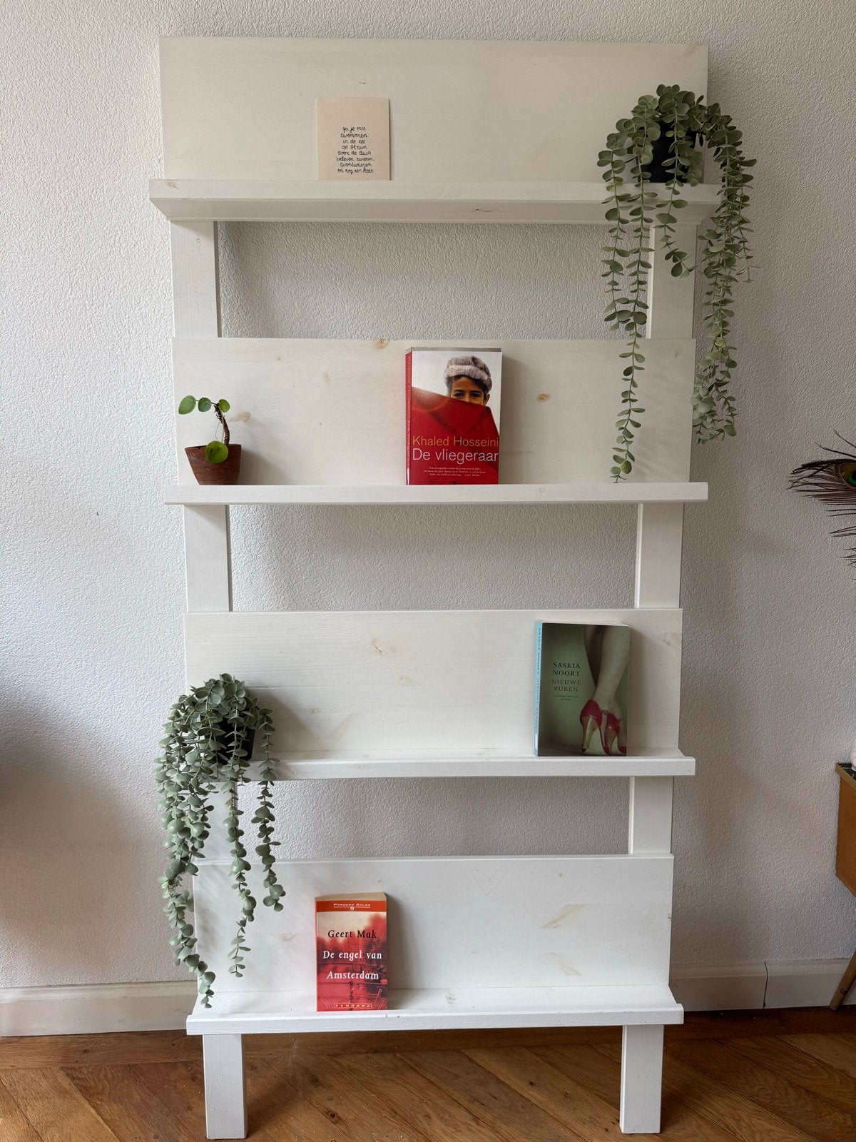 Maximavida wandrek Jamie ivoor - Boekenrek/tijdschriftenrek, Met plank(en), Minder dan 50 cm, Ophalen of Verzenden, Zo goed als nieuw