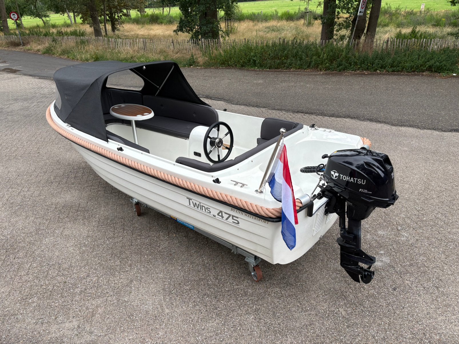 ZGAN Twins 475 sloep incl 15pk BOUWJAAR 2022!, Watersport en Boten, Tender, Gebruikt, 1.80 meter, 5 m