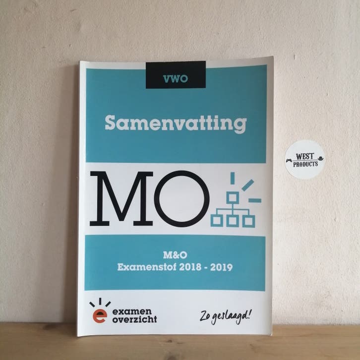 Samenvatting M&O 2018/2019 (VWO) | Schoolboek/Studieboek