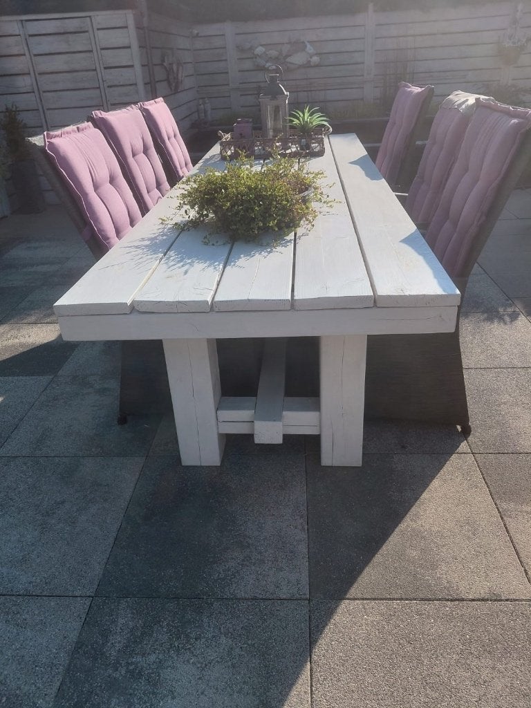 Tuintafel, Tuin en Terras, Ophalen, Zo goed als nieuw, Rechthoekig, Hout