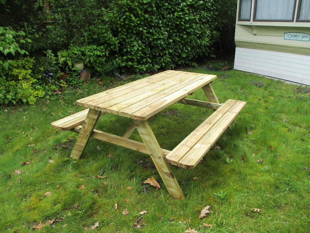 picknickbank 180 cm, Tuin en Terras, Picknicktafels, Nieuw, Rechthoekig, Hout, Inklapbaar, Ophalen
