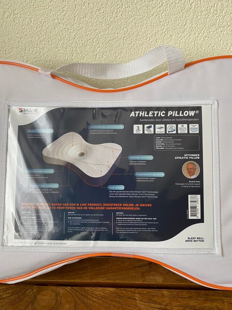 Nieuw: M-Line  Ergonomisch kussen/pillow (Oorpiercing), Eenpersoons, Wit, Nieuw, Ophalen of Verzenden