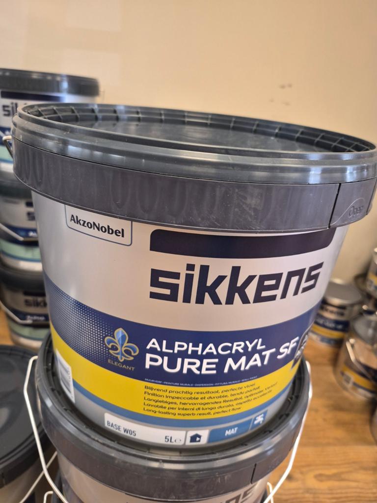 Sikkens alpha acryl, Doe-het-zelf en Verbouw, Verf, Beits en Lak, Ophalen, Nieuw, Wit