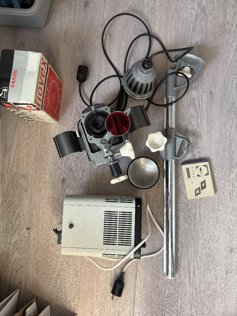 Doka set met Meopta Opemus IIa en Meochrom, Novex S5 RO., Ophalen of Verzenden, Gebruikt, Meopta, Complete dokaset