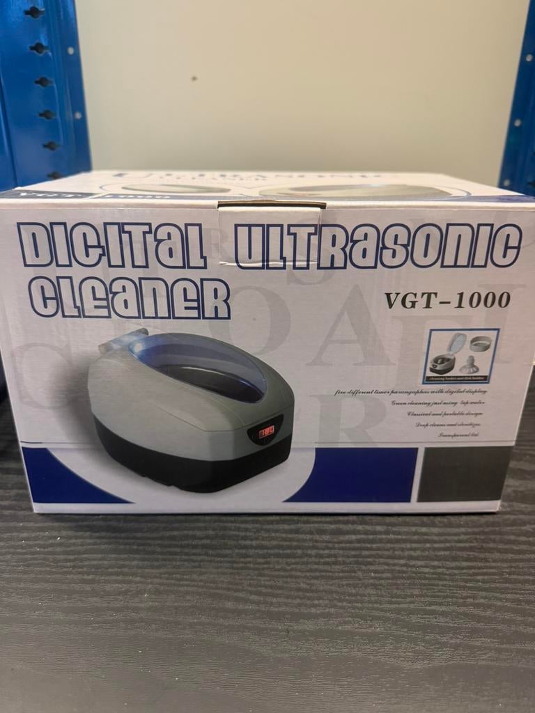 Ultrasoon reiniger - Ultrasoon - sterilisator, Ophalen, Blauw, Zo goed als nieuw, Handen en Nagels