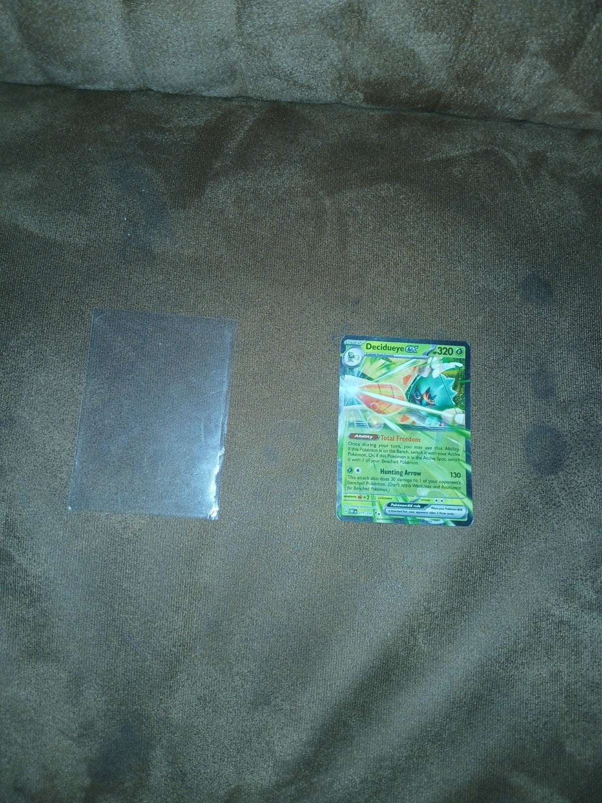 Pokémon Decidueye GX Kaart - Zo goed als nieuw, Ophalen of Verzenden, Zo goed als nieuw, Losse kaart, Foil