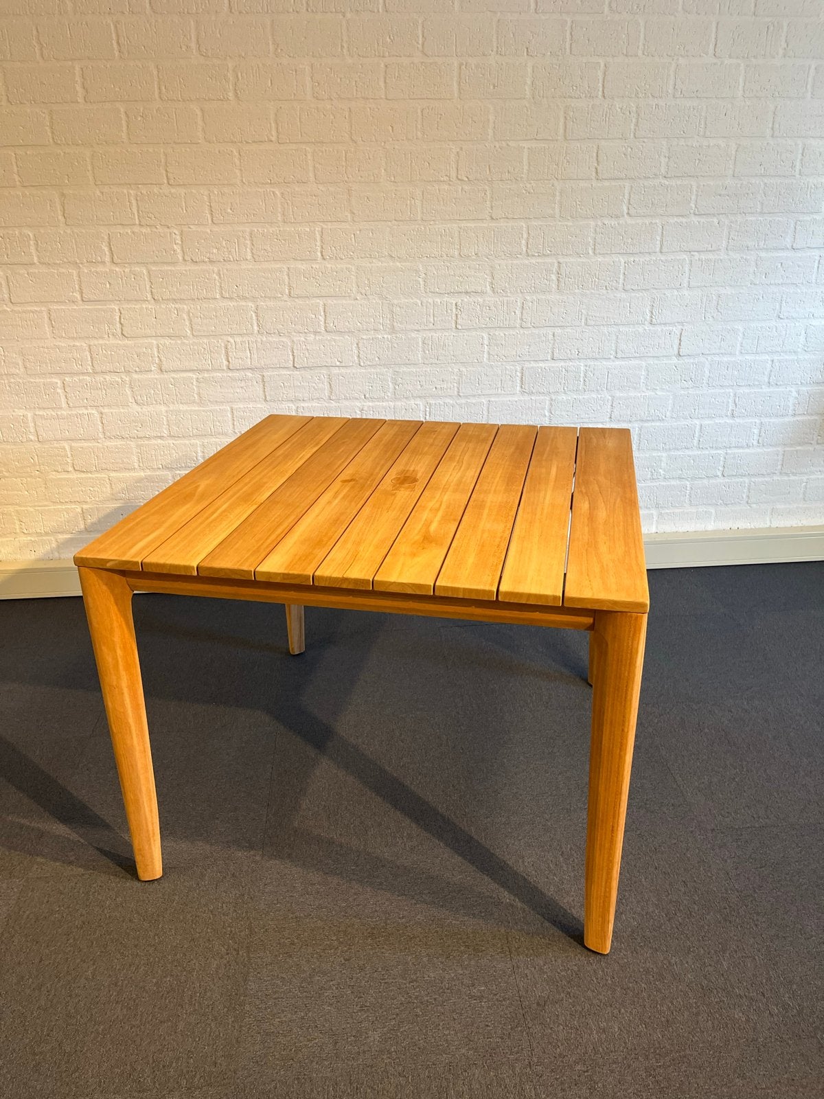Nieuwe Teak Tuintafel 100x100x76 cm - Vierkant, Ophalen, Nieuw, Vierkant, Teakhout