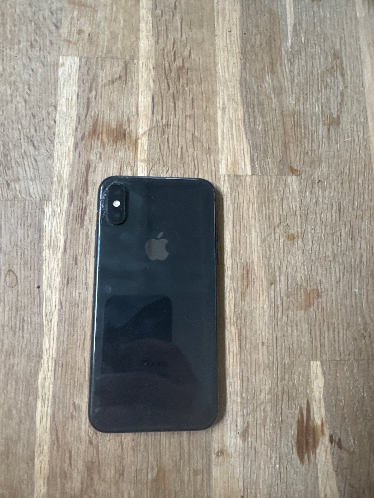 iPhone X 64GB Zwart - Scherm gebarsten, Telecommunicatie, Zwart, 64 GB, Zonder simlock, Niet werkend