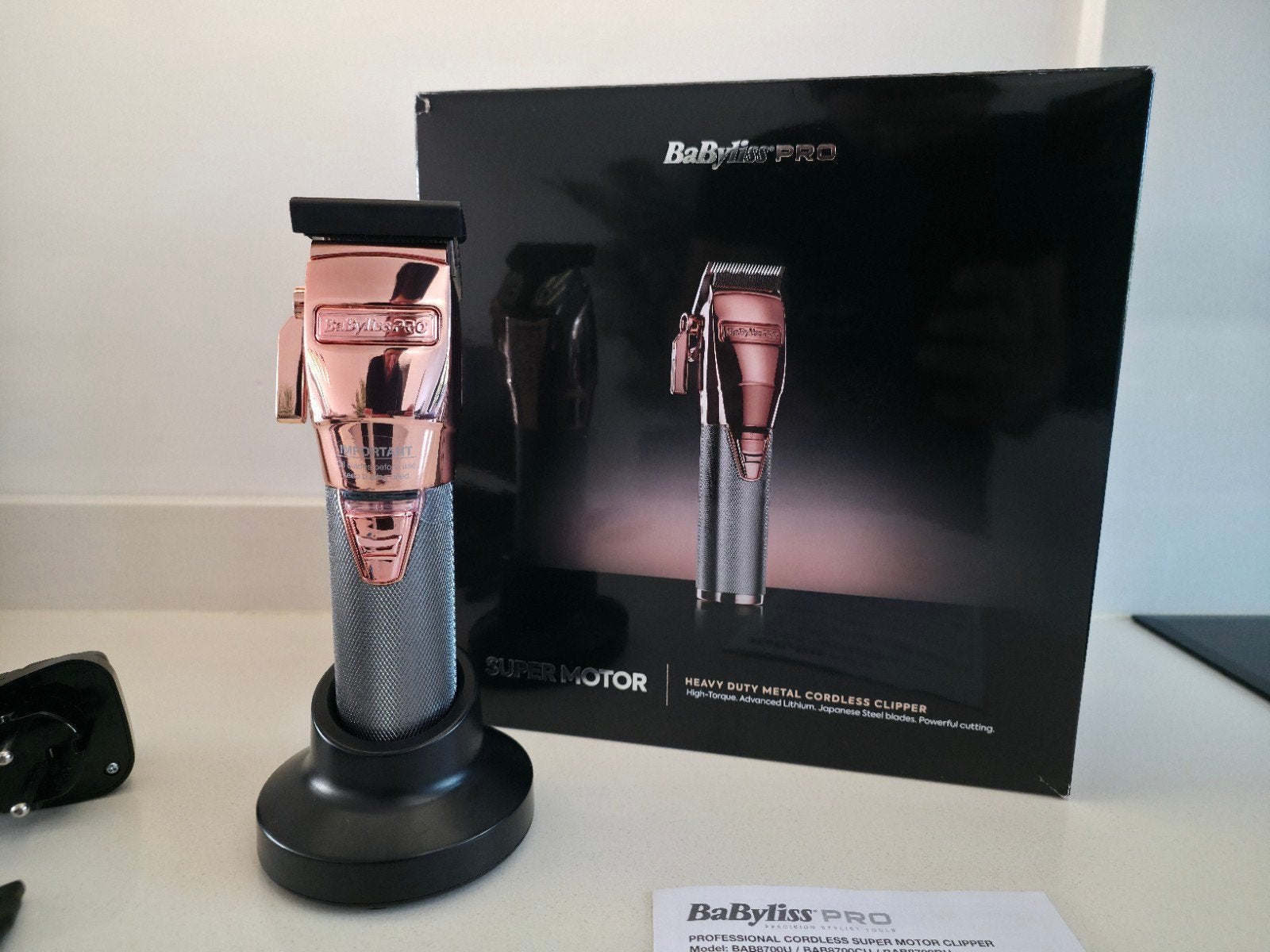 BaByliss Pro 4Artists FX Rose/Gold Tondeuse BAB8700DU NEW, Ophalen of Verzenden, Nieuw, Haarverzorging