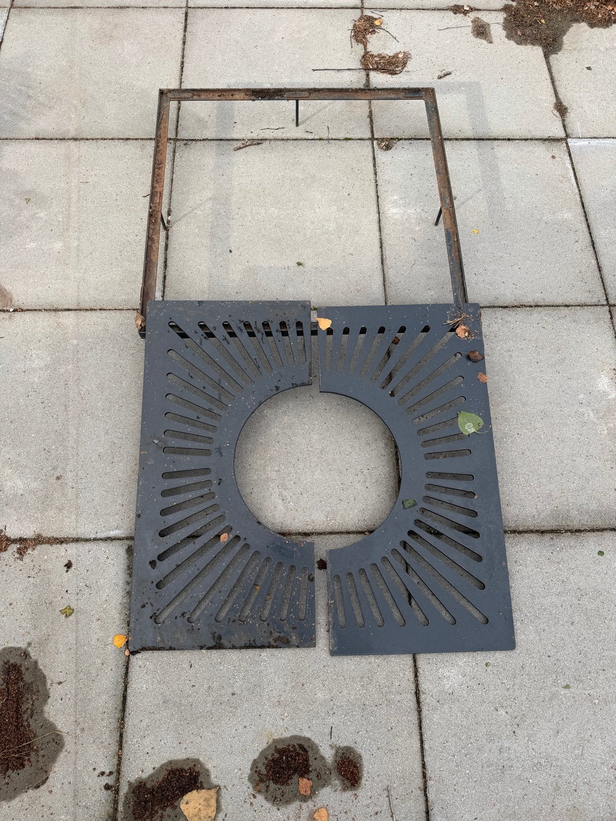 Boomroosters voor kleine bomen, 80x80cm, gepoedercoat, Tuin en Terras, Ophalen, Gebruikt