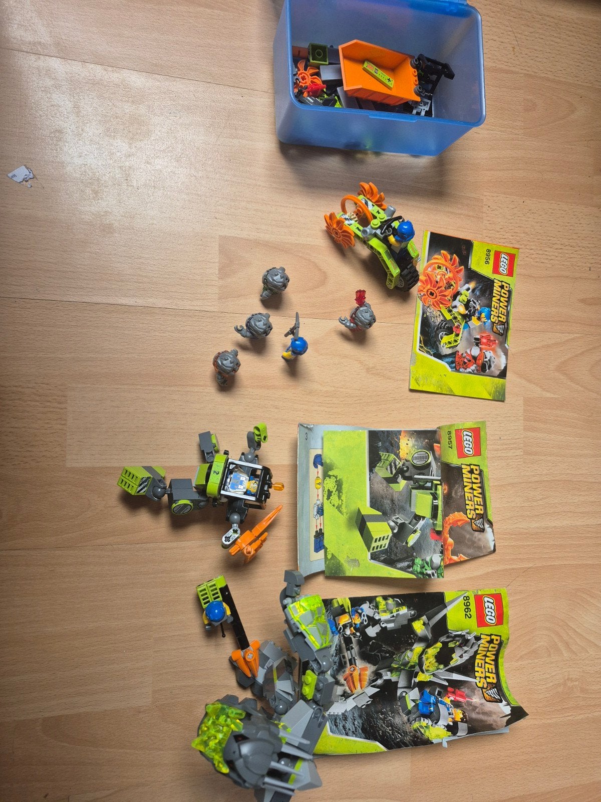 Lego Power Miners sets met instr ont, Ophalen of Verzenden, Gebruikt, Overige merken