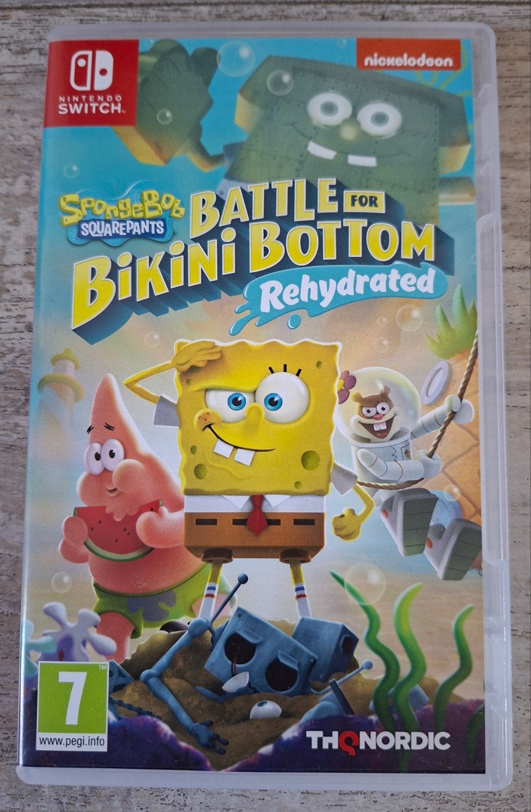 SpongeBob Battle for Bikini Bottom Rehydrated Switch, Spelcomputers en Games, Games | Nintendo Switch, Avontuur en Actie, Online