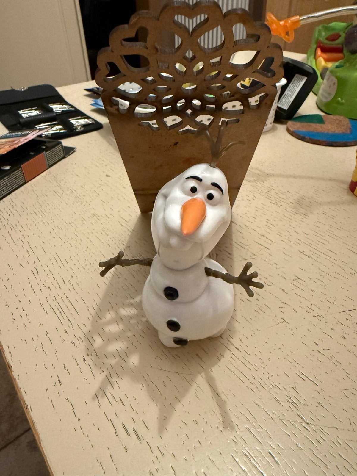 Olaf Frozen speelfiguur met geluid, Ophalen of Verzenden, Gebruikt