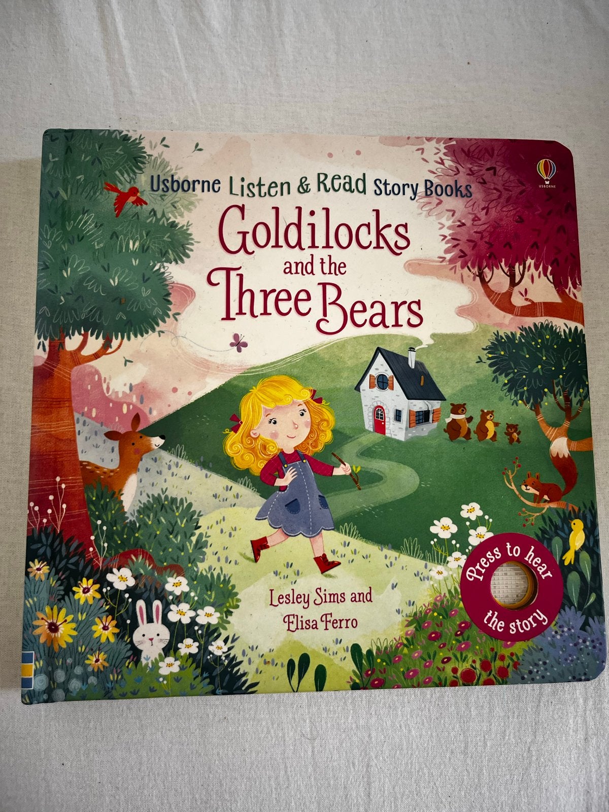Usborne Luister- en Leesboek: Goudlokje en de Drie Beren, Ophalen, Jongen of Meisje, Zo goed als nieuw, Voorleesboek