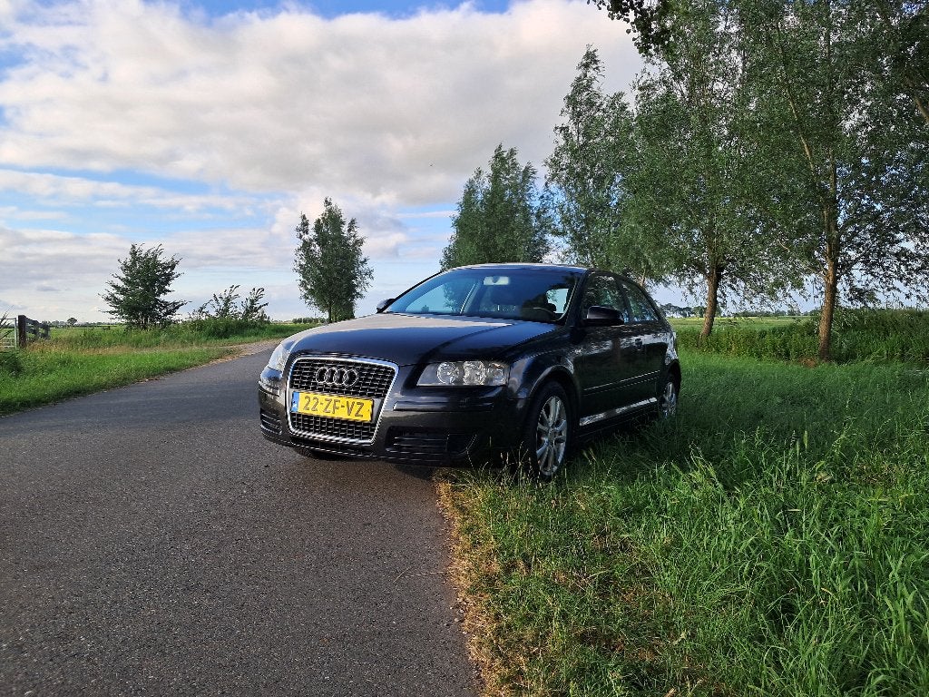 Audi A3 | 1.6 TFSI | 75KW | 2008 | Grijs, Auto's, Voorwielaandrijving, Stof, 1280 kg, Zwart
