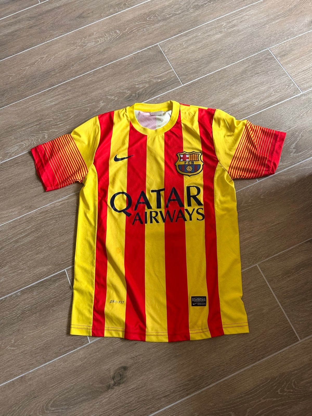 FC Barcelona Messi Thuisshirt Maat XS, Meerkleurig, Ophalen of Verzenden, Zo goed als nieuw, Voetbal