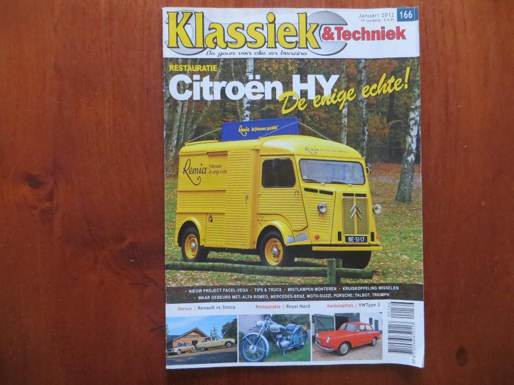 Klassiek & Techniek 166 Citroën HY, Renault 16 TA ‘70, Simca, Ophalen of Verzenden, Nieuw, Citroën