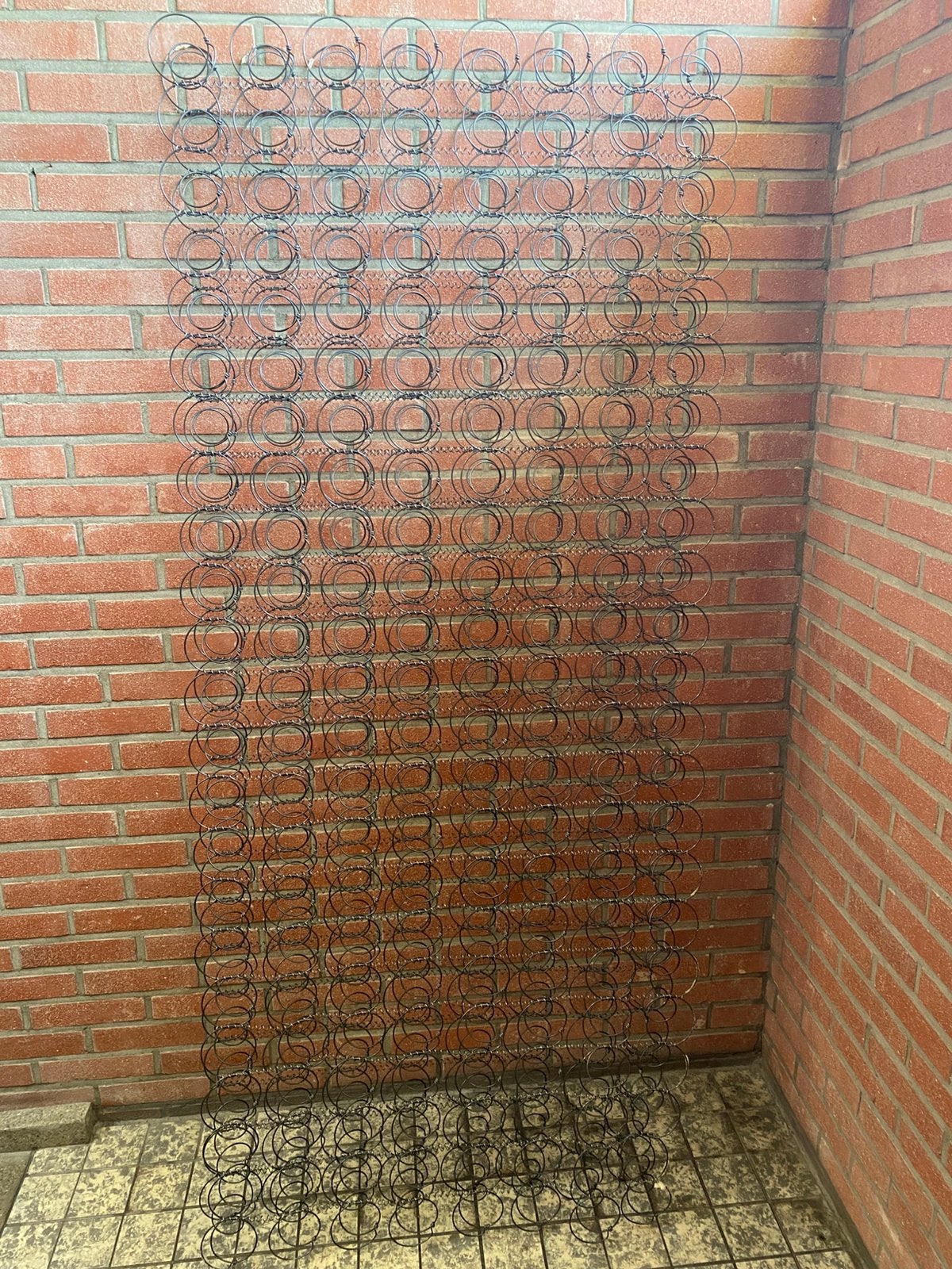 Gratis oud ijzer, veren bodem uit boxspring, Ophalen, Gebruikt, 90 cm, Eenpersoons