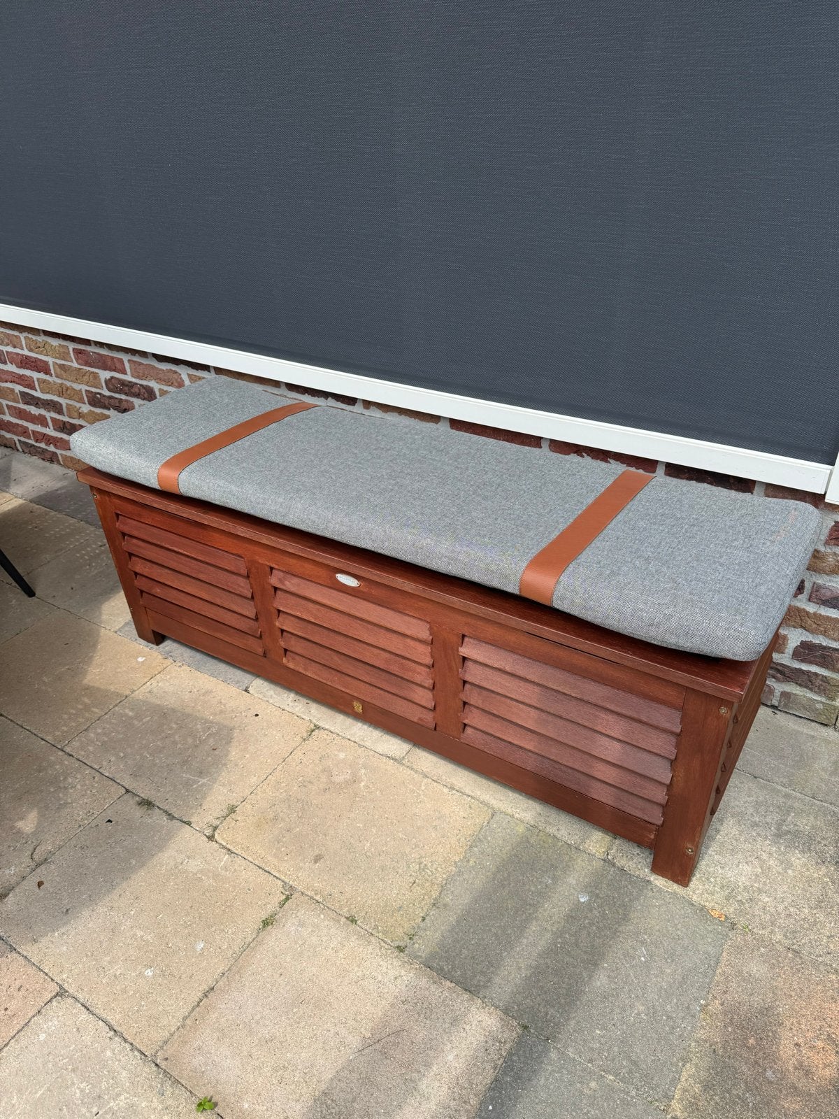 Jutlandia Opbergbox Tuinkussens - Hard Houten Kussenbox, Ophalen, Zo goed als nieuw, Hout, Overige typen