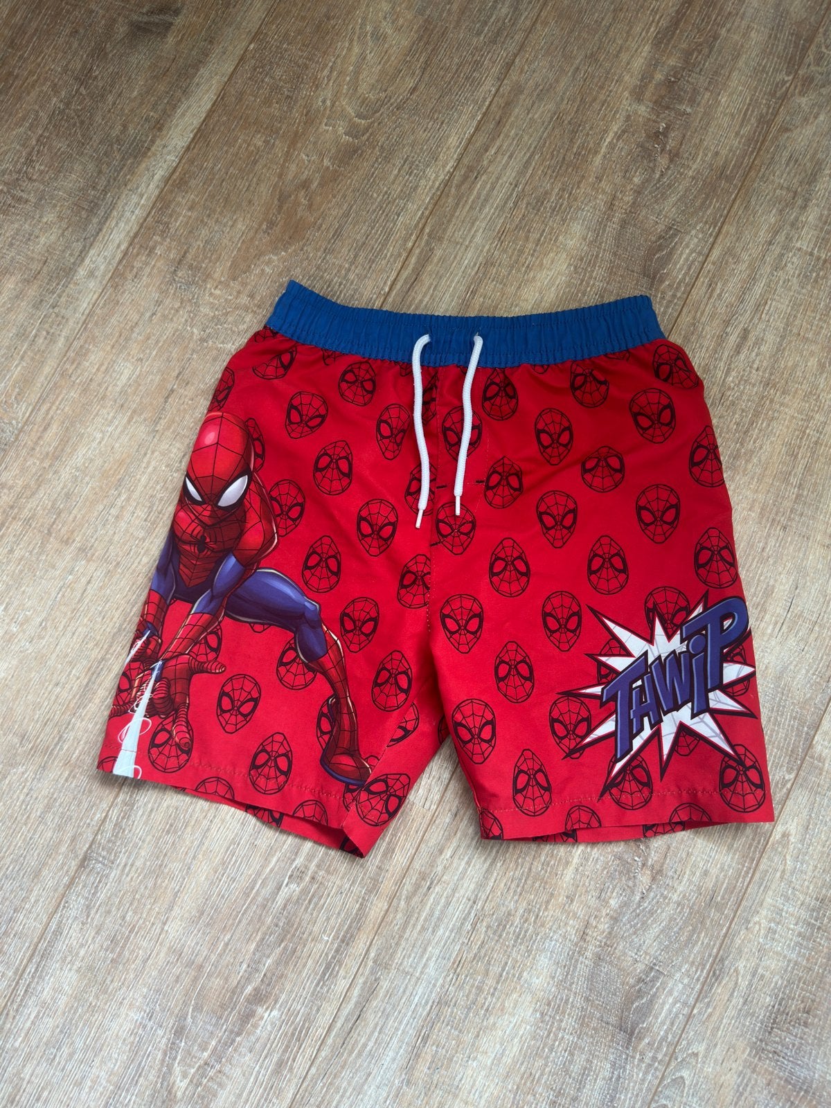 Spiderman disney zwembroek maat 122/128, Ophalen of Verzenden, Overige maten, Blauw