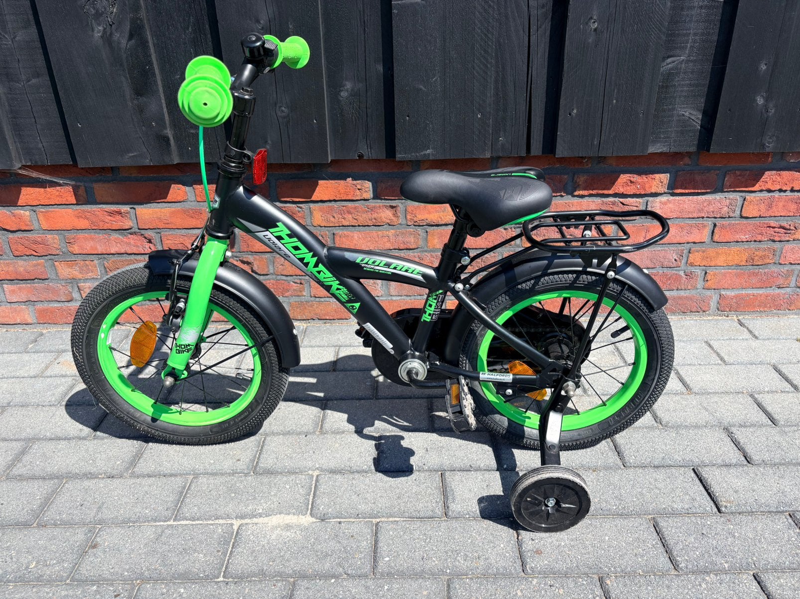Thombike Volare 14 inch kinderfiets met zijwieltjes, Ophalen, Zo goed als nieuw, Minder dan 16 inch, Zijwieltjes