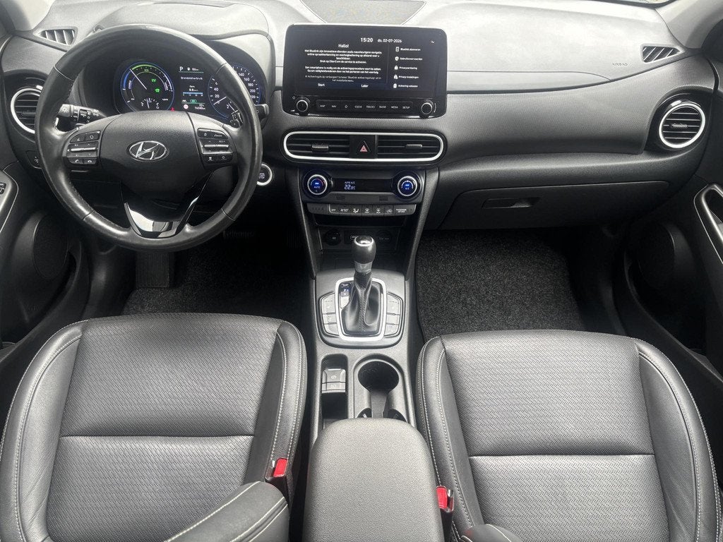 Hyundai Kona 1.6 GDI HEV Premium / Trekhaak / 1300 kg Trekge, Auto's, Hyundai, Automatische klimaatregeling, Gebruikt, Euro 6