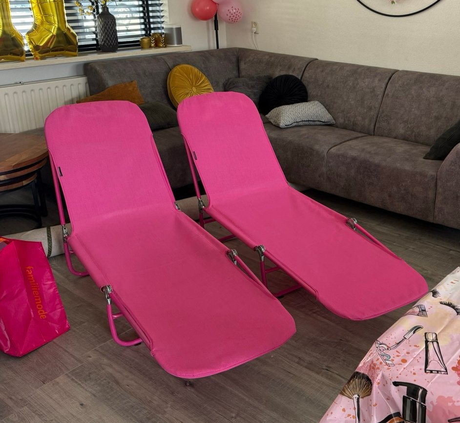 2 ligbedden / strandstoelen, Ophalen, Zo goed als nieuw, Eenpersoons