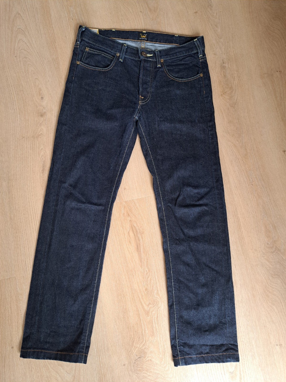 LEE 101 S Premium Japanese Selvedge Jeans  Yellow Selvage, Blauw, Nieuw, W32 (confectie 46) of kleiner, Ophalen of Verzenden