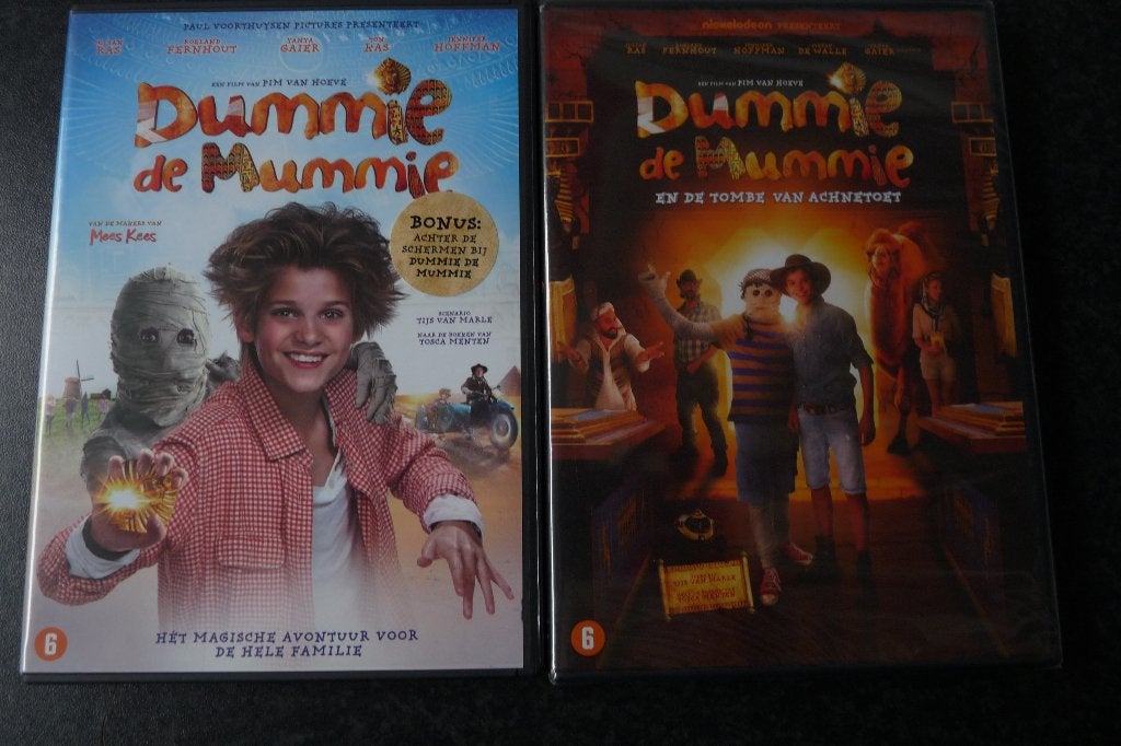 nieuw en z.g.a.n dvd Dummie de mummie + en de tombe van achn, Vanaf 6 jaar, Ophalen of Verzenden, Nieuw in verpakking