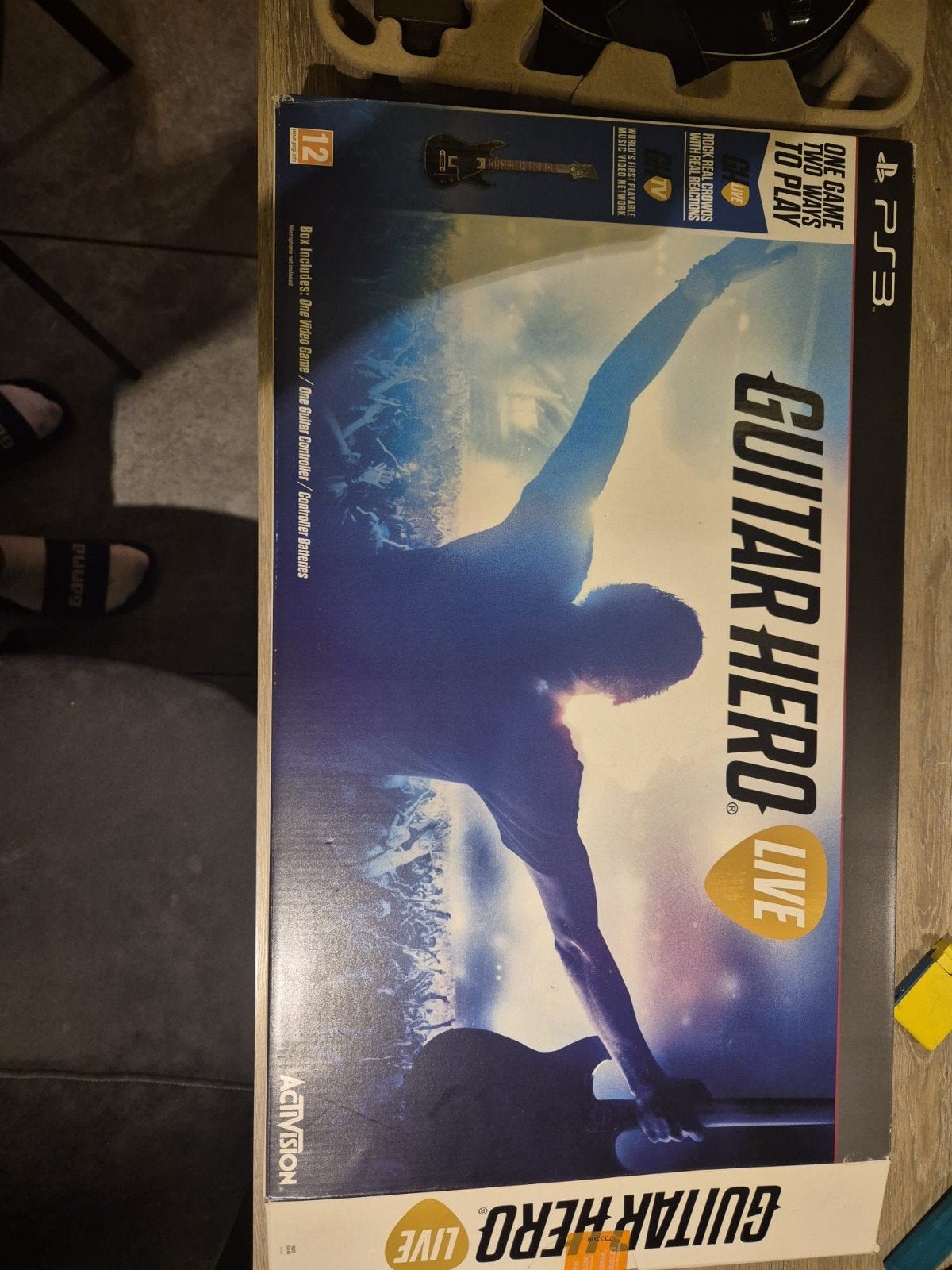 Guitar Hero Live PS3 met gitaarcontroller, Spelcomputers en Games, Games | Sony PlayStation 3, Ophalen, Muziek, Gebruikt, 2 spelers