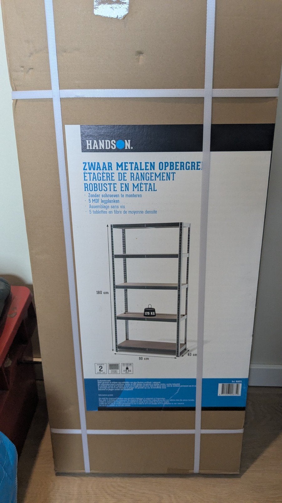 Hands Off Zwaar Metalen Opbergrek - Nieuw in verpakking, Ophalen, Nieuw