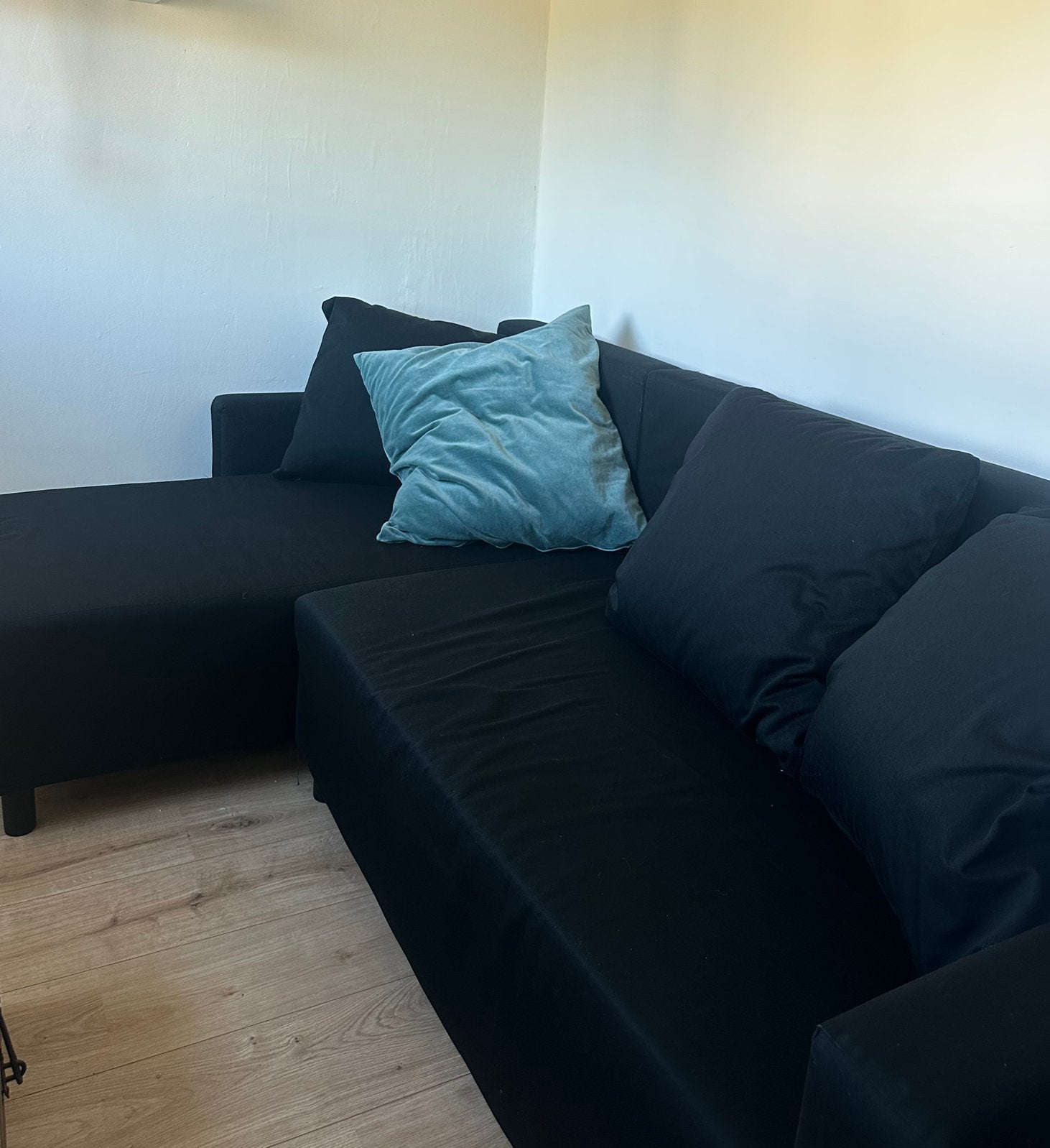 IKEA LUGNVIK slaapbank, Huis en Inrichting, Ophalen, Zwart, Tweepersoons, 140 cm