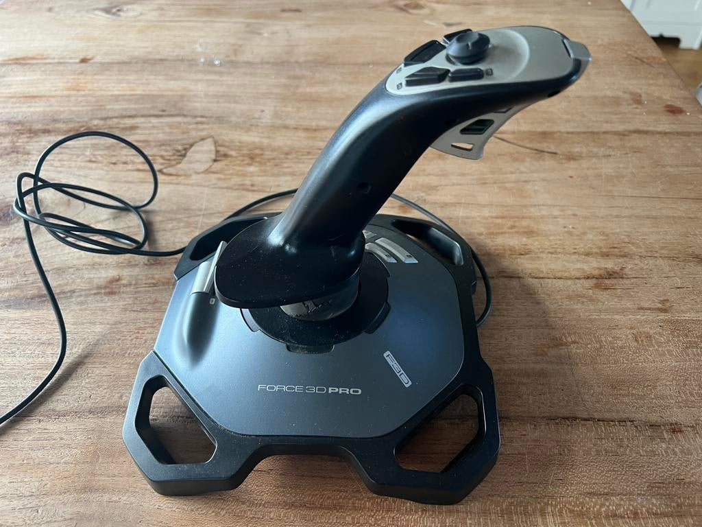 Logitech Force 3D Pro Flight Joystick – USB – goede staat, Computers en Software, Joysticks, Gebruikt, Ophalen