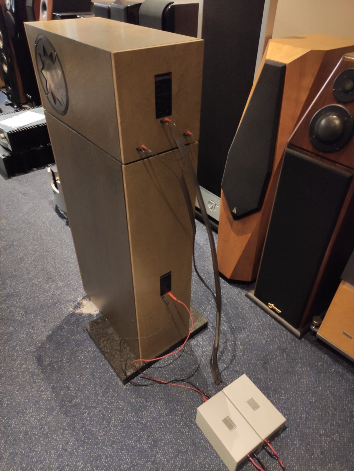 Audio Physic Medea luidsprekers met gereviseerde Manger-unit, Gebruikt, ., ., 120 watt of meer