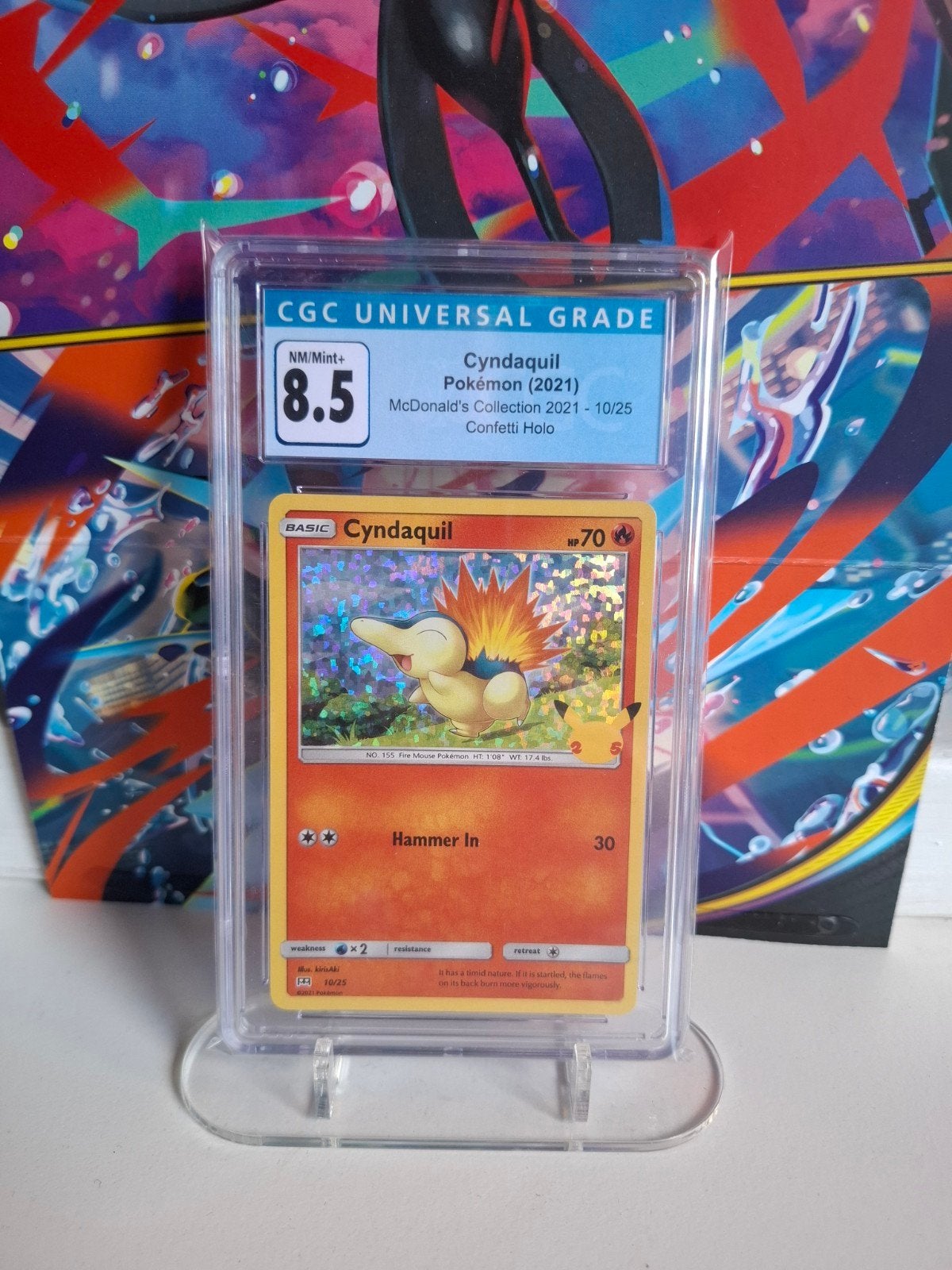 CGC Cyndaquil 8.5 Pokémon kaart, Ophalen of Verzenden