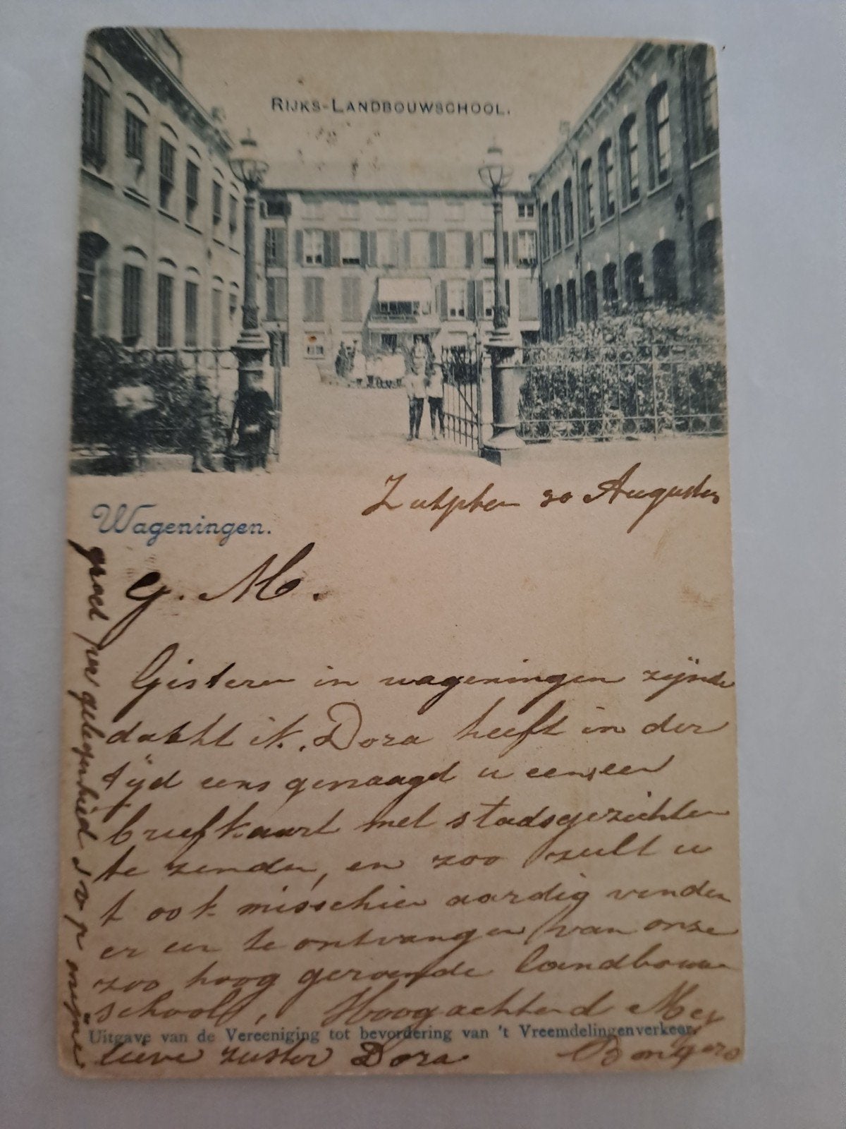 Wageningen,  rijks landbouwschool, gelopen, Ophalen of Verzenden, Voor 1920, Gelderland