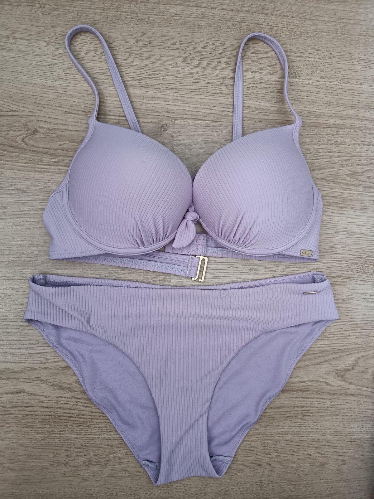 Sam Friday Bikini Set - Lavendel Ribstof maat L, Sam Friday, Paars, Ophalen of Verzenden, Zo goed als nieuw