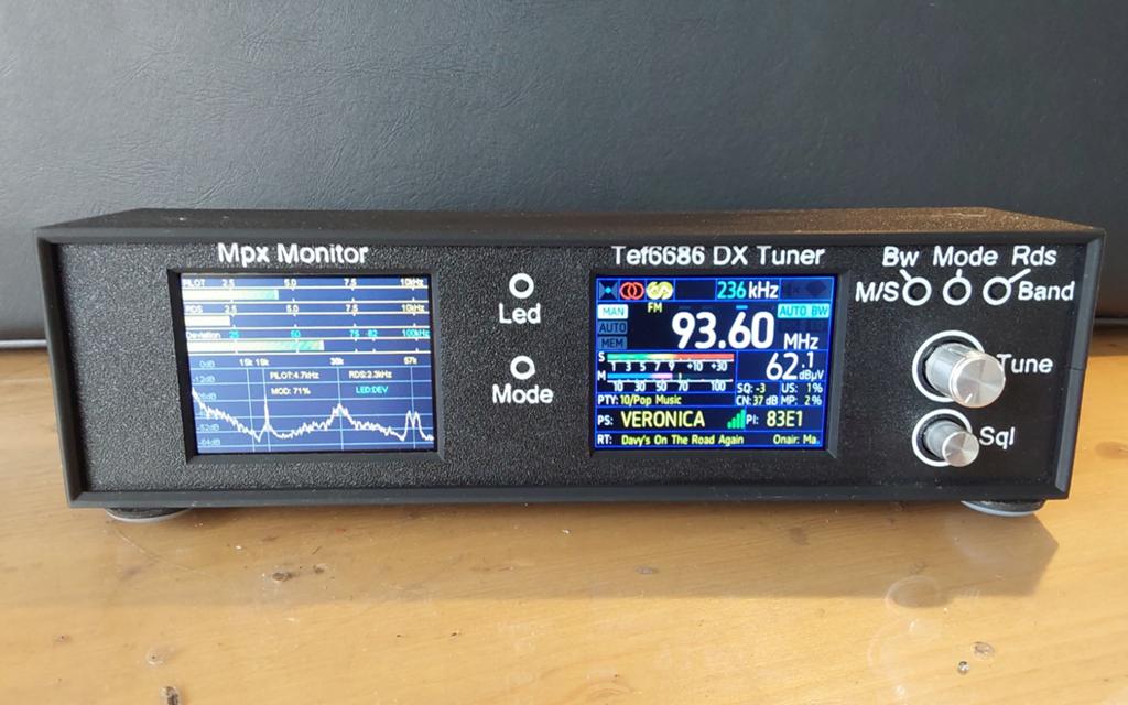 Tef 6686 Tuner mpx analyzer/monitor, met led-balk, Ophalen of Verzenden
