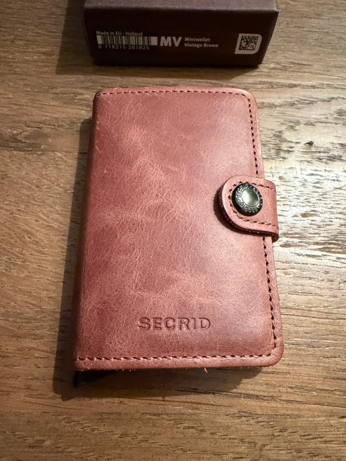 Secrid Miniwallet Vintage Brown, Overige merken, Bruin, Ophalen of Verzenden, Zo goed als nieuw