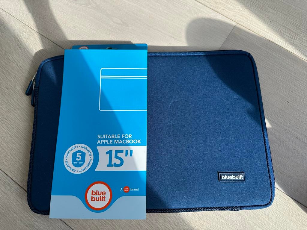 Bluebuilt laptophoes 15 inch - Nieuw - MacBook/iPad, Ophalen of Verzenden, 15 inch, Nieuw