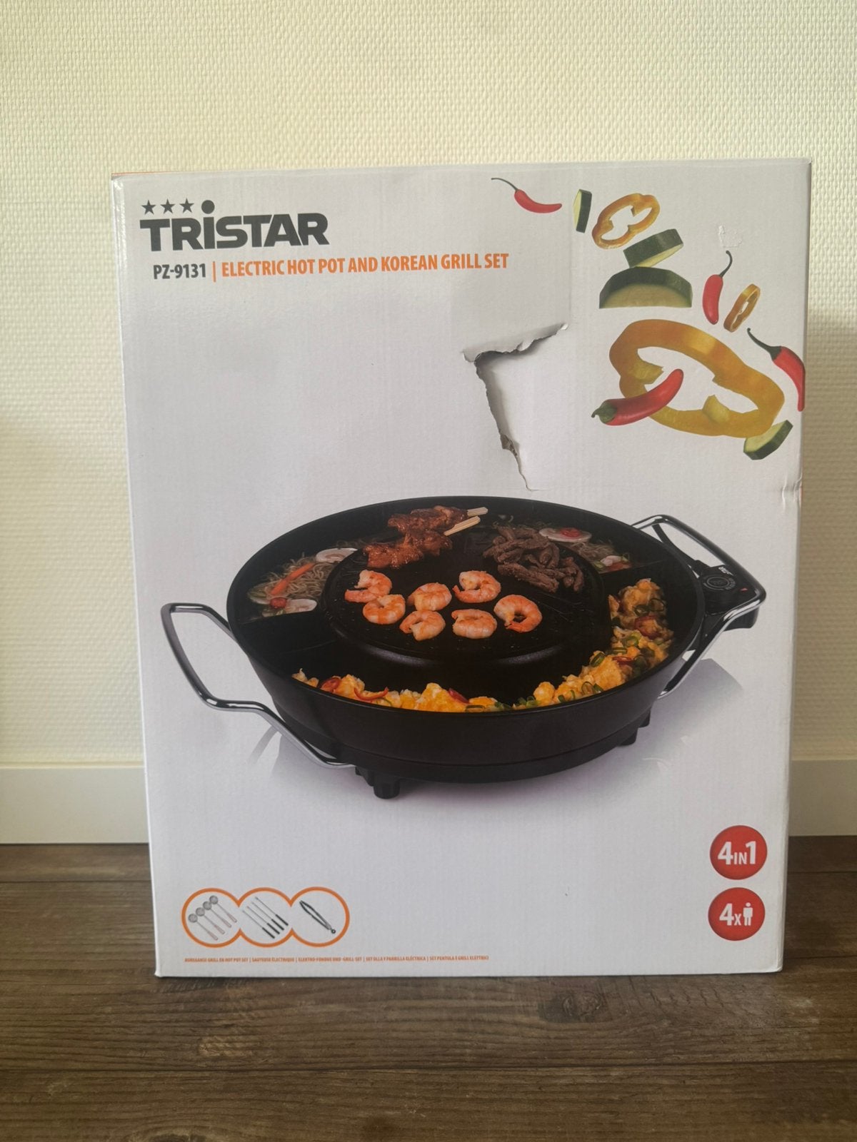 Nieuwe Elektrische hot pot and korean grill set, Witgoed en Apparatuur, Ophalen, Nieuw, 4 t/m 7 personen