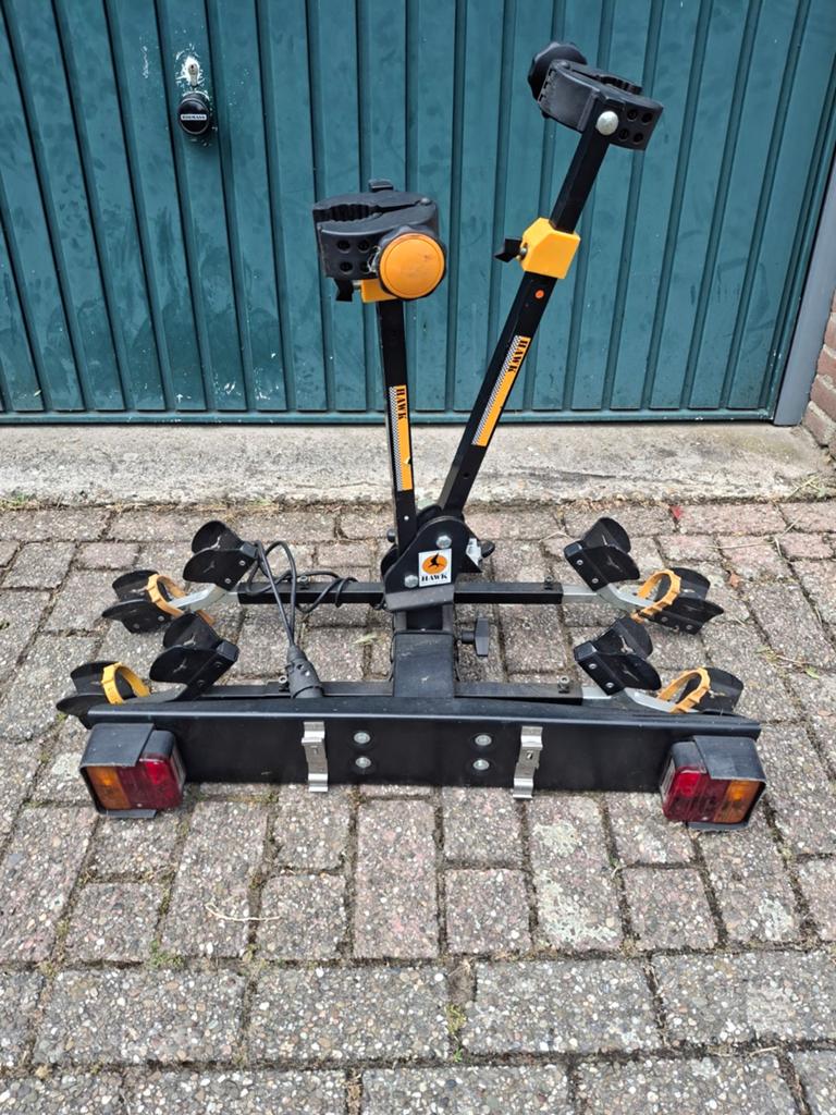 Hawk Trekhaak Fietsendrager voor 2 fietsen, Ophalen of Verzenden, 2 fietsen, Gebruikt, Trekhaakdrager