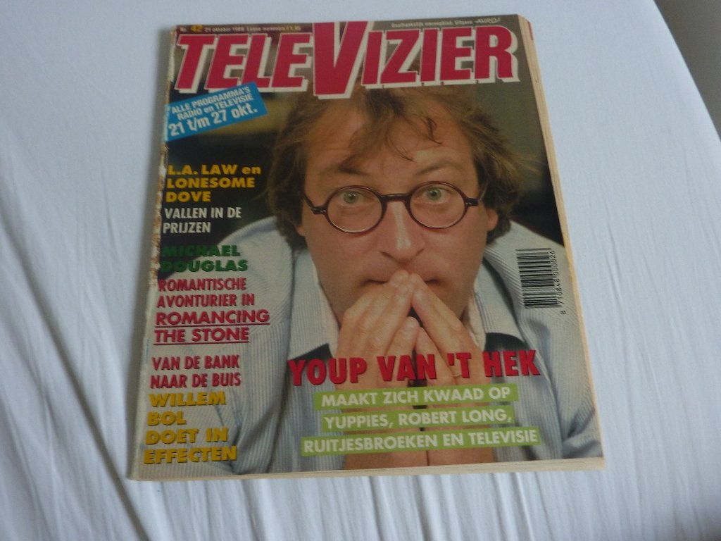 TELEVIZIER 1989-YOUP VAN HET HEK-G JOLING-M DOUGLAS-TOPPOP, Verzenden, 1980 tot heden, Tijdschrift
