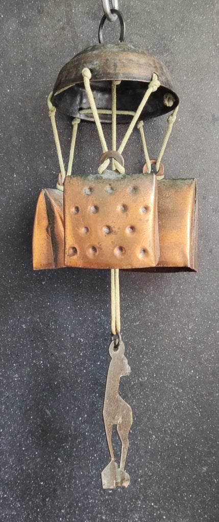 Gong met hanger, Ophalen of Verzenden, Koper